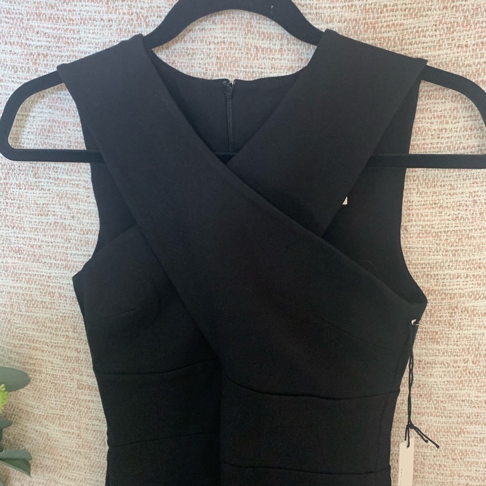 [Susana Monaco] Black Cross Front Jumpsuit NWT - Picture 7 of 14